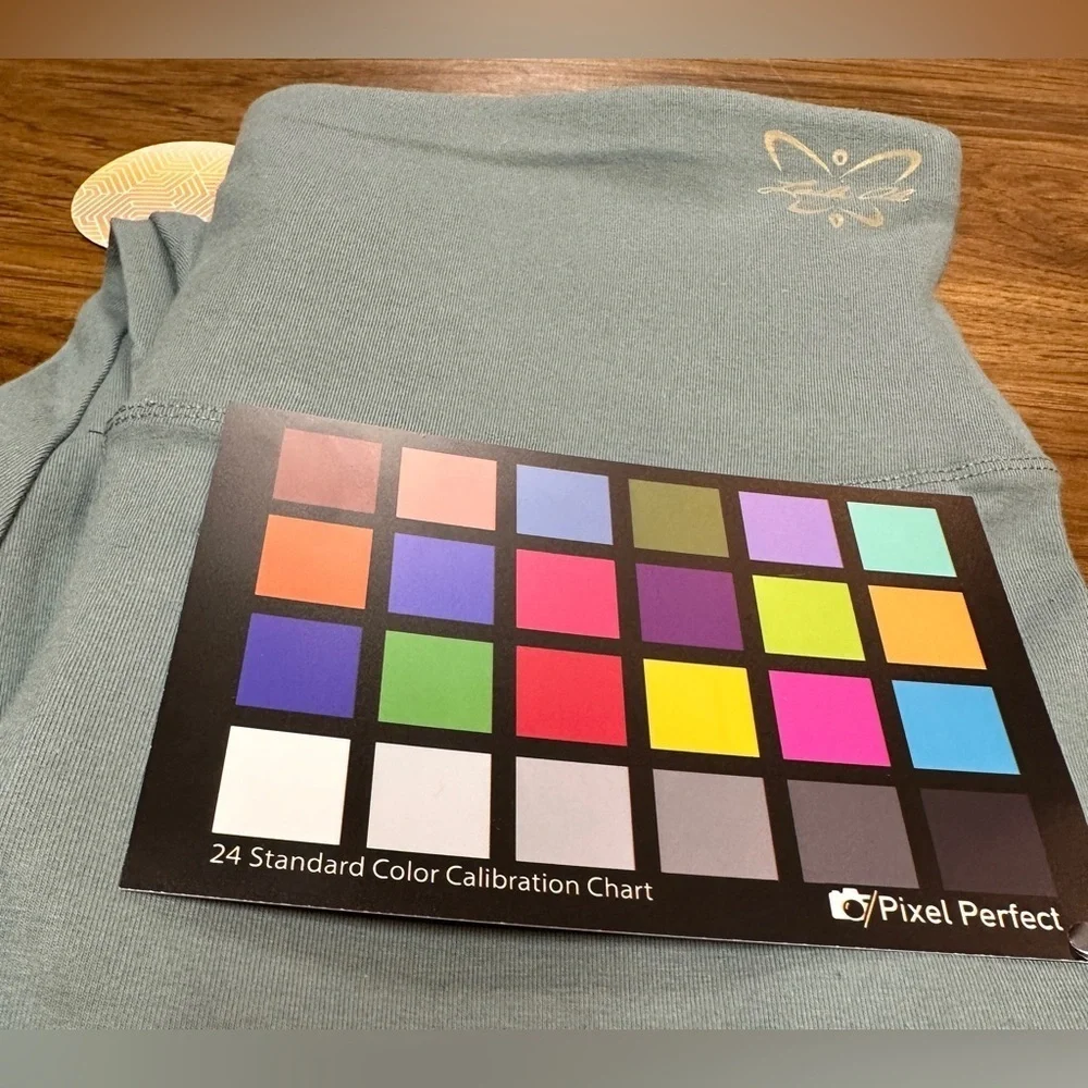 Laila Ali NWT Sculpted Slim Leg High Waist Leggings Green Women’s Size Large - Picture 10 of 11